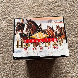 Vintage 1996 Budweiser Holiday Stein
